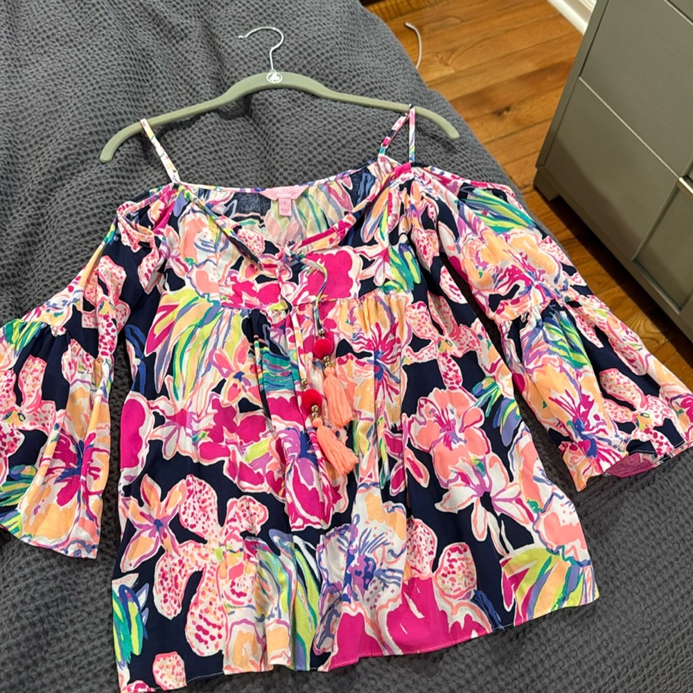 Lily Pulitzer off the shoulder top